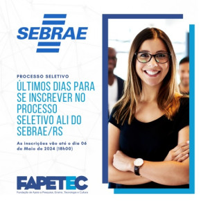 Press Release: Sebrae-RS abre inscrições para o Processo Seletivo ALI  – Agente Local de Inovação