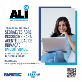 PRESS RELEASE: Sebrae-ES abre inscrições para Processo Seletivo do ALI